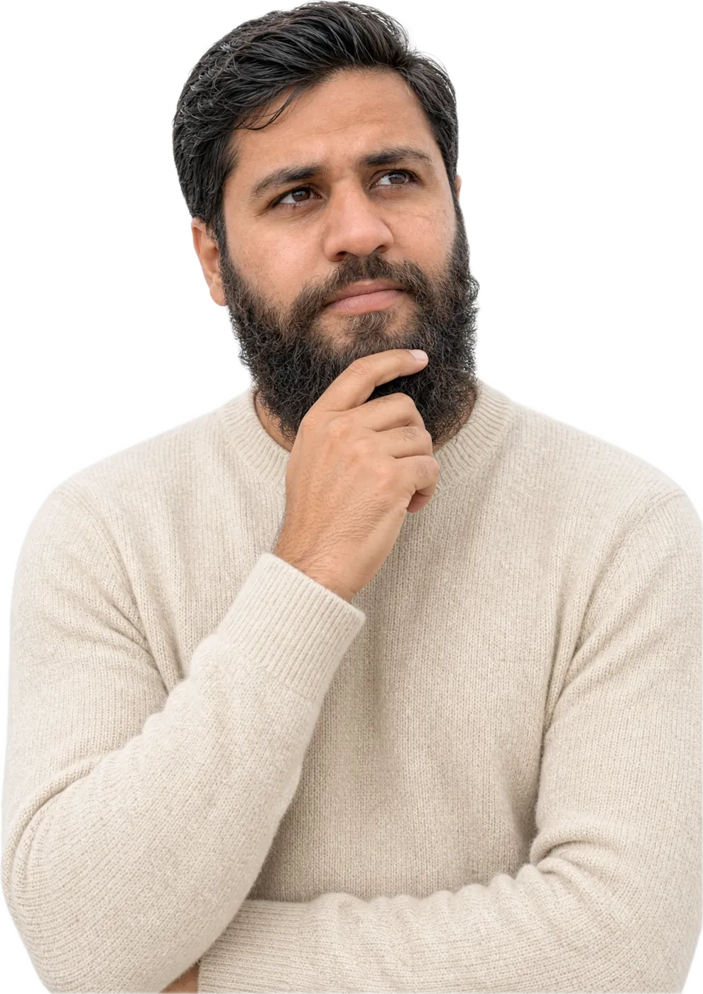 Hafiz Ahmed Zia thinking through a problem